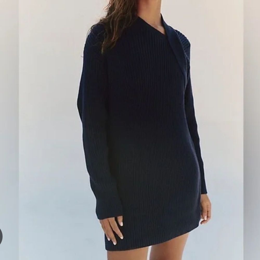 Free People Free-est Alba Sweater Tunic in Navy